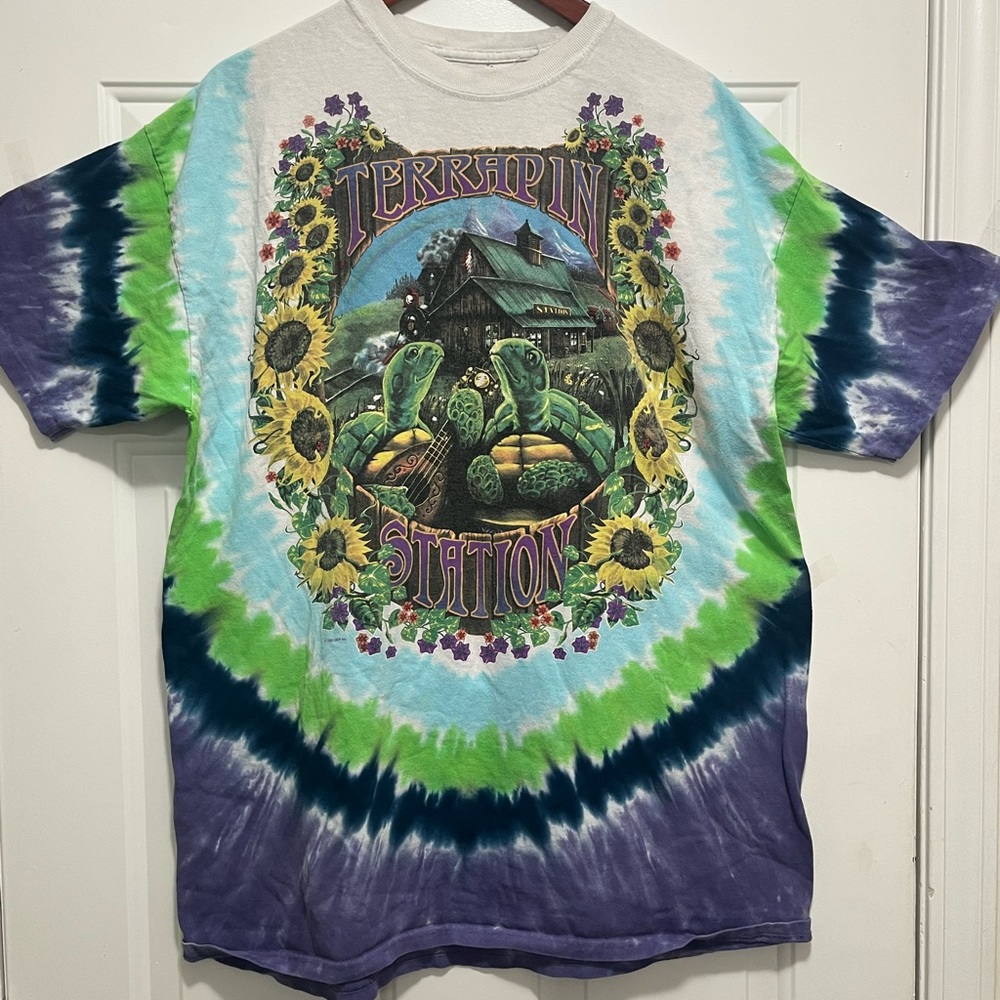 Liquid Blue Tie-Dye Grateful Dead Terrapin Station T-Shirt XXL